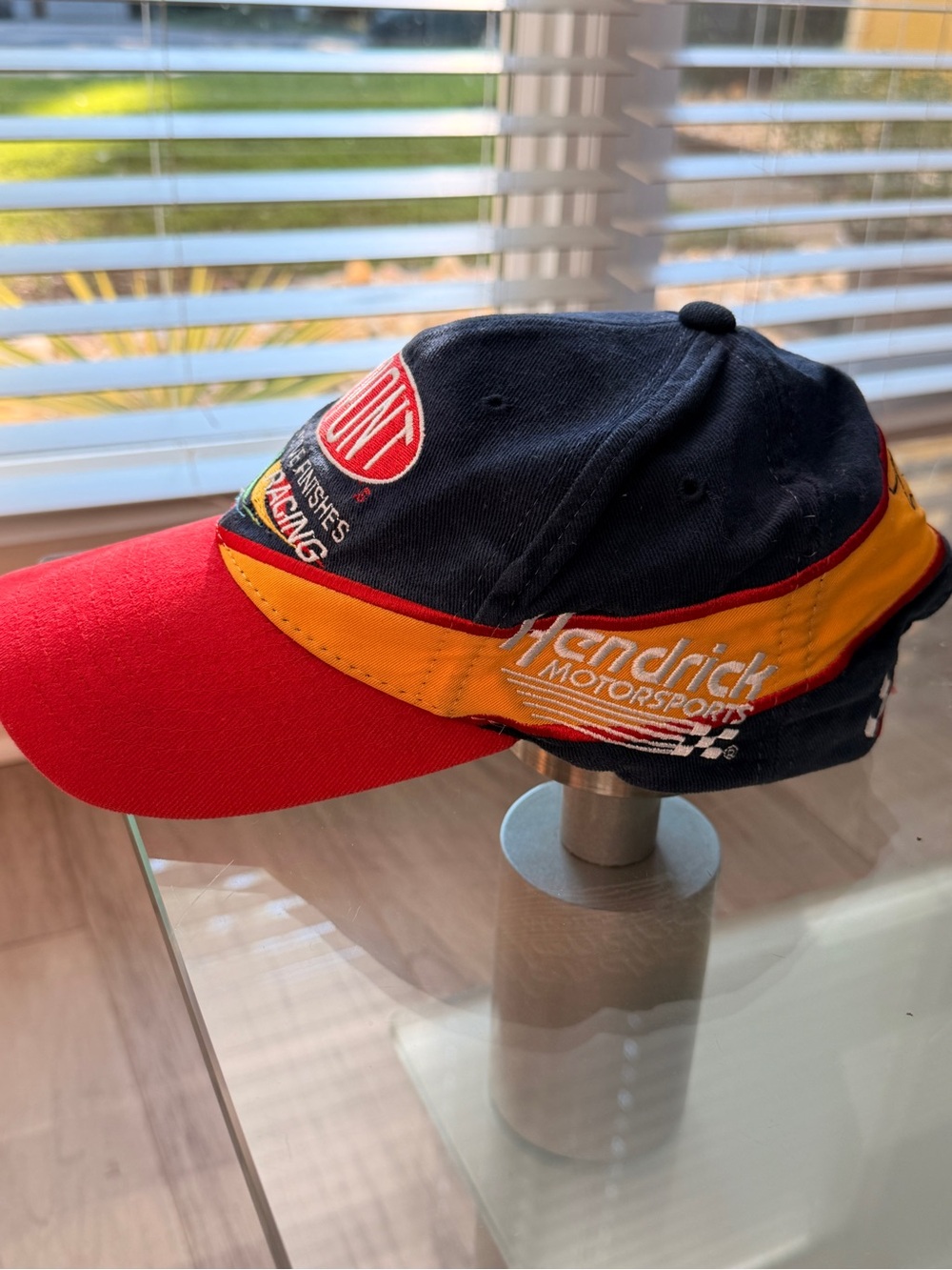 Chase Authentics Racing Hat in Navy, Red & Yellow - Picture 3 of 4
